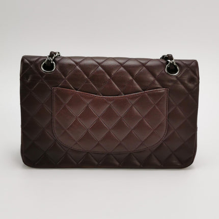 Chanel Timeless Classic Flap Medium Purple Lambskin Leather Silver Hardware 2011-2012