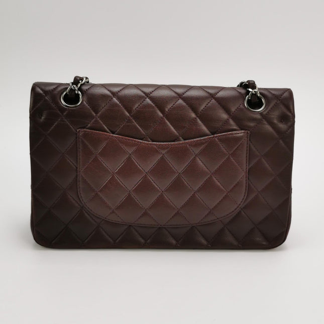 Chanel Timeless Classic Flap Medium Purple Lambskin Leather Silver Hardware 2011-2012