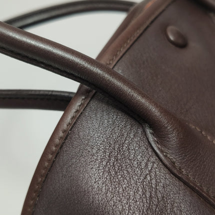 Hermes Garden Party 30 Swift Leather Chocolate Brown 47 Tote