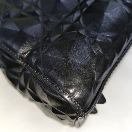Lady Dior Small My Abcdior So Black Diamond Motif Caflskin Leather