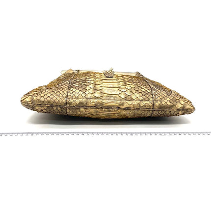 Gucci Jackie Vintage Camel Python Leather Rare