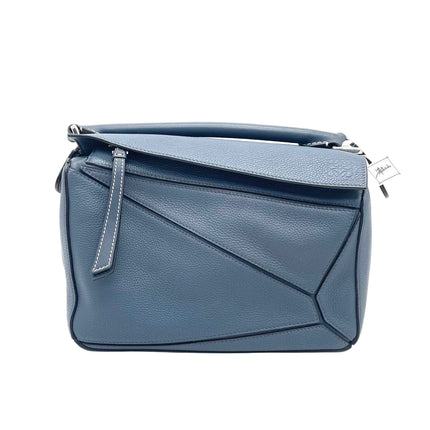 Loewe Puzzle Small Navy Grained Calfskin Leather Bag-Luxbags