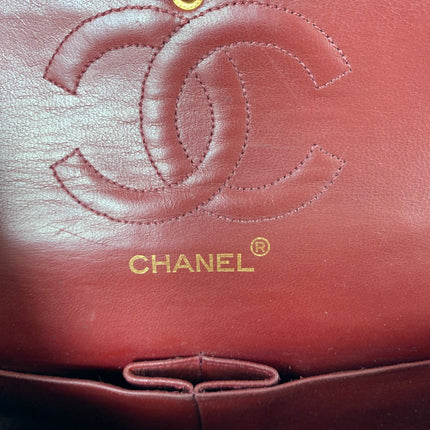 Chanel Classic Flap Medium Black Caviar Leather with 24k Gold Hardware, Pre-2010