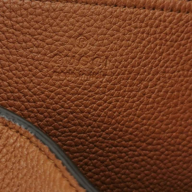 Gucci Jackie 1961 Tan Brown Pebbled Leather Bag Small