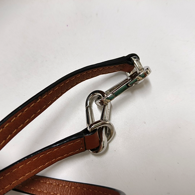 Loewe Puzzle Mini Black and Brown Calfskin Leather Crossbody Bag