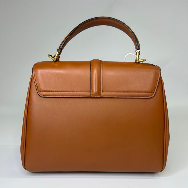 Celine 16 Bag Small Caramel Natural Tan Smooth Calfskin Leather