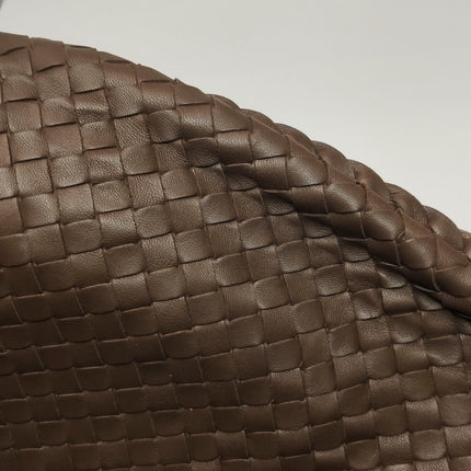 Bottega Veneta Veneta Hobo Maxi Dark Brown Lambskin Leather 53cm