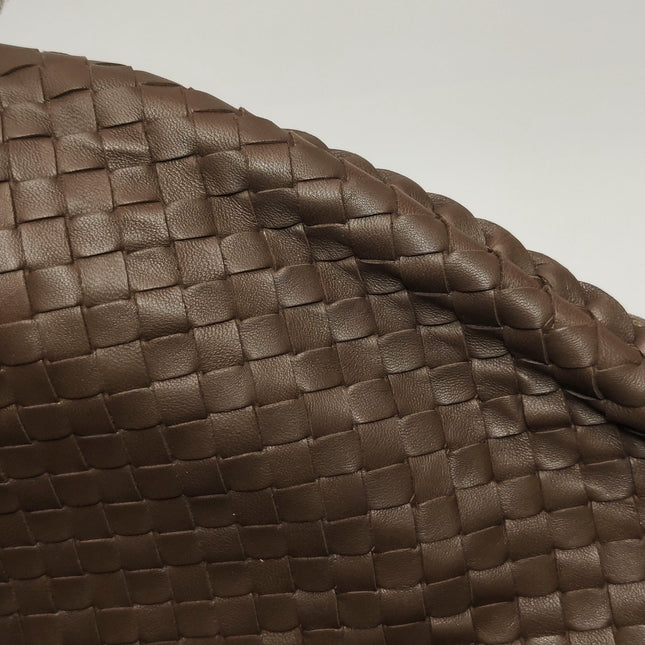 Bottega Veneta Veneta Hobo Maxi Dark Brown Lambskin Leather 53cm