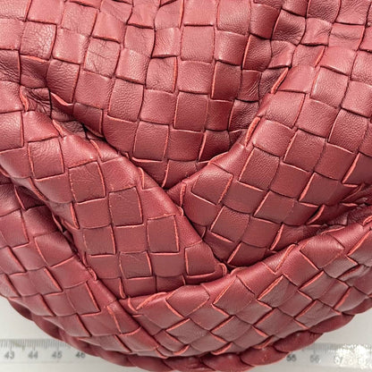 Sold Bottega Veneta Belly Hobo Intrecciato Burgundy Large 50cm