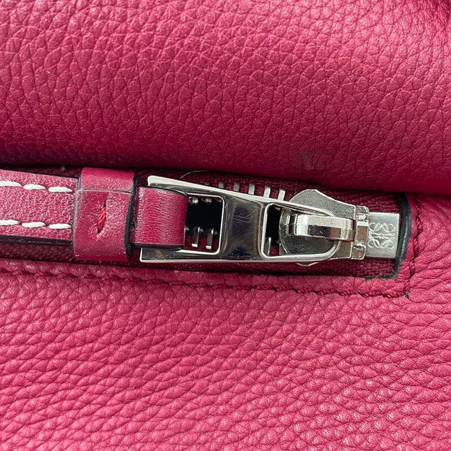 Loewe Puzzle bag small raspberry pink leather