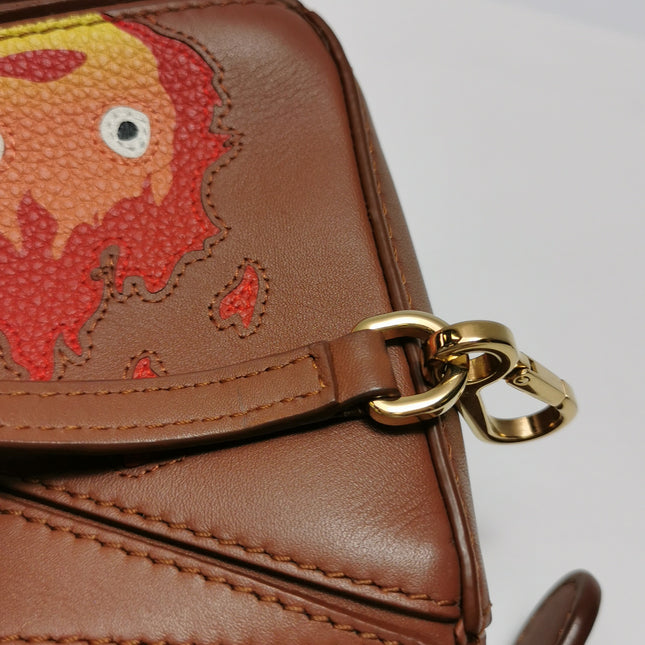 Loewe x Howl's Moving Castle Studio Ghibli Collection Puzzle Calcifer Mini Tan Brown