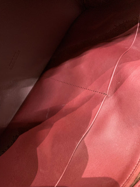 Bottega Veneta Andiamo Large Burgundy Handbag