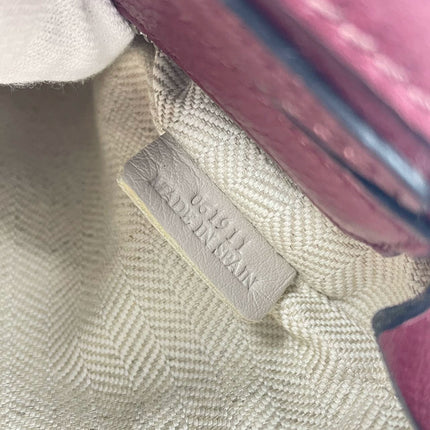 Sold Loewe Puzzle Mini Burgundy Calfskin Leather Crossbody Bag