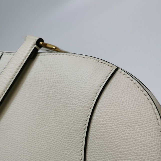 Sold Dior Saddle Medium White 2019 Grained Leather Handbag