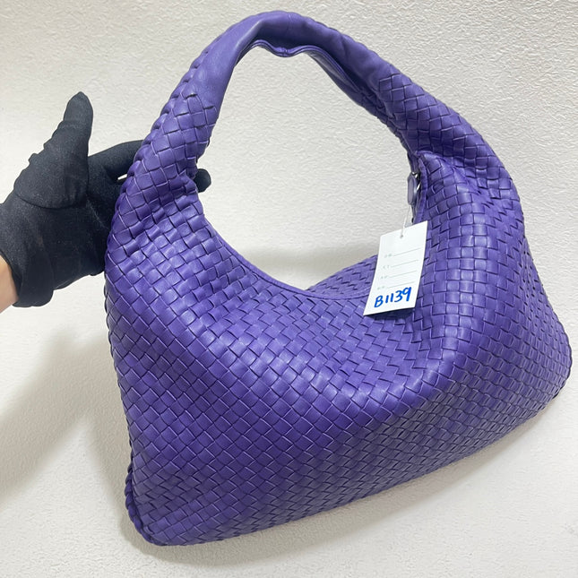 Sold Bottega Veneta Hobo Bag Large Leather Purple 47cm