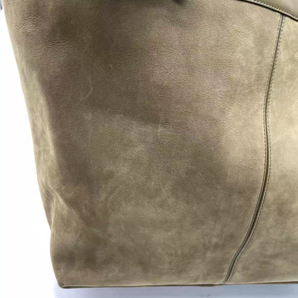 Bottega Veneta Cabat Tote Olive Green Suede Leather 38cm