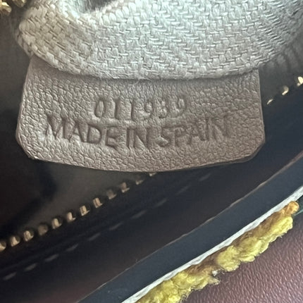 Loewe x William De Morgan Puzzle Mini Embroidered Brown Yellow Multicolor