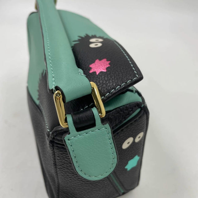 Loewe x Studio Ghibli Collection Susuwatari Mini Puzzle Green Crossbody Bag