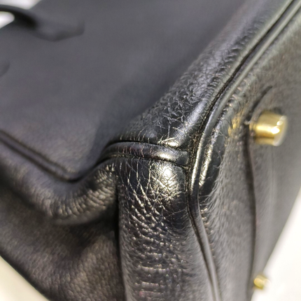 Hermes Birkin 35 Recolored Black Togo Calfskin Leather Gold-tone Hardware 2010