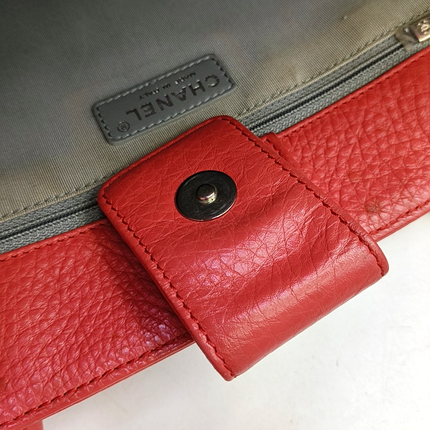 Chanel Cerf Executive Large Coral Pink Leather Handbag 40cm