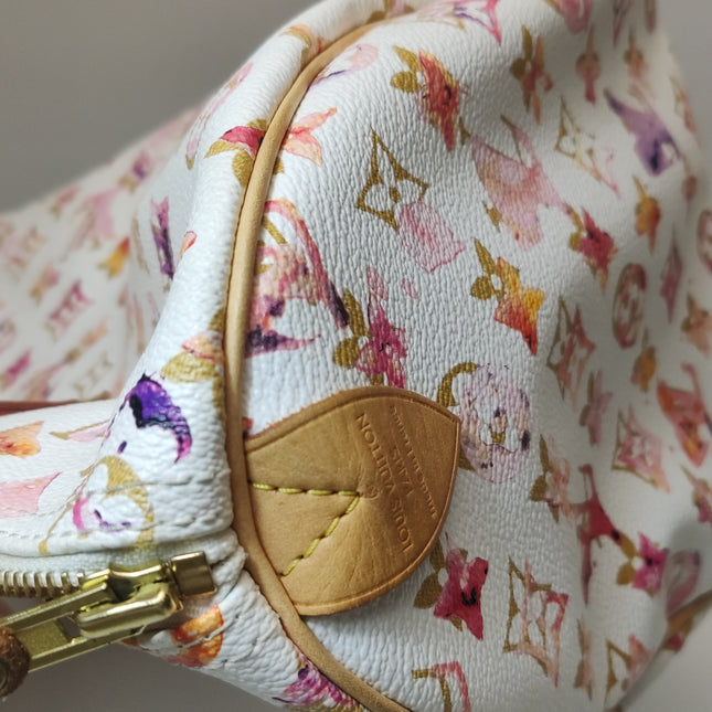 Louis Vuitton Speedy 35 Monogram Watercolor Pink Handbag Richard Prince 2008