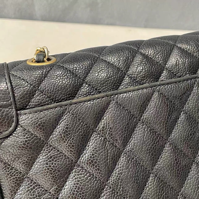 Chanel Paris Limited Medium Black Caviar Leather Gold Hardware 2015-16