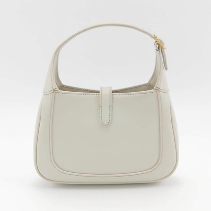 Gucci Jackie 1961 Mini Leather Bag with Adjustable Strap Size White
