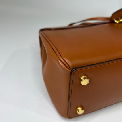Celine 16 Bag Small Caramel Natural Tan Smooth Calfskin Leather