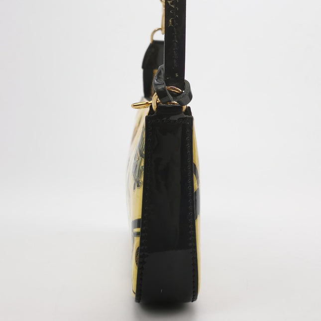 Louis Vuitton Vernis Sticker Pochette Accessoire Beige Patent Leather