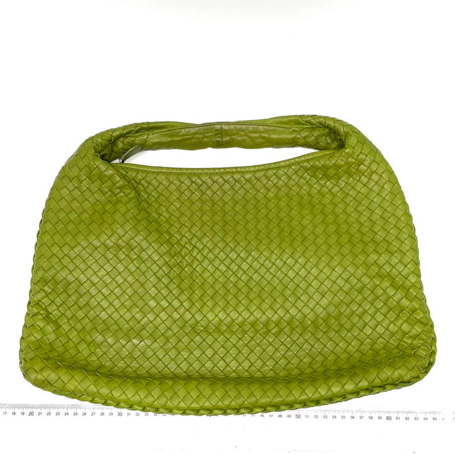 Bottega Veneta Veneta Hobo Avocado Green 45cm Lambskin Leather