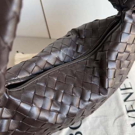 Bottega Veneta Hop Hobo Small Medium Leather Chocolate Brown