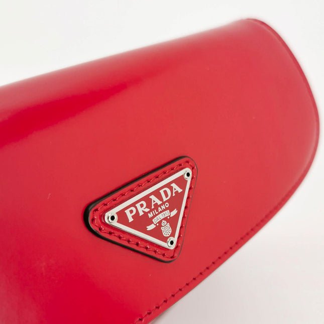 Sold Prada Cleo Flap Red Leather Small Shoulder bag