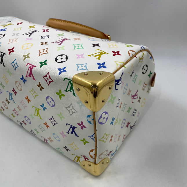 Louis Vuitton x Takashi Murakami Speedy 40 White Multicolor