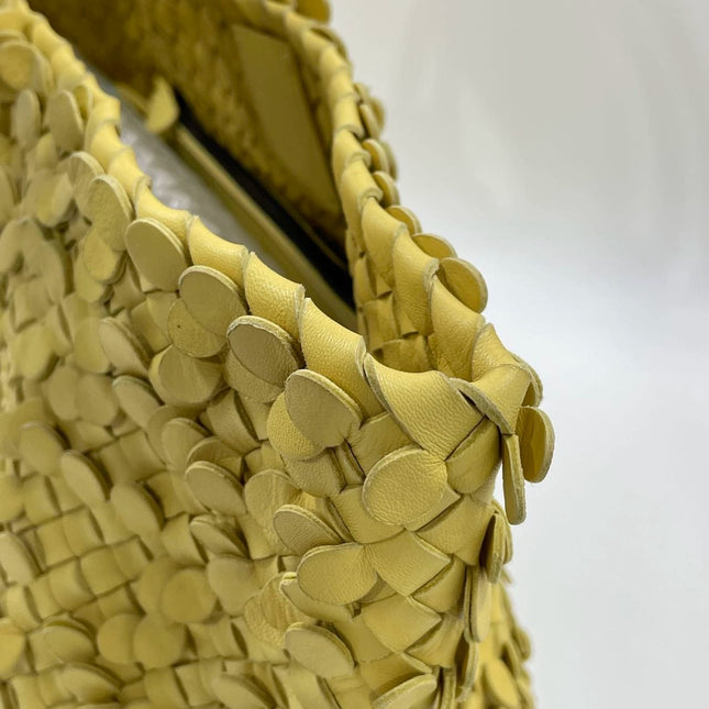 Bottega Veneta Cabat Limited Poussin Paillettes Tote Yellow