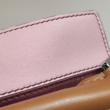 Loewe Puzzle Small Pink Burgundy Stripes Crossbody Bag