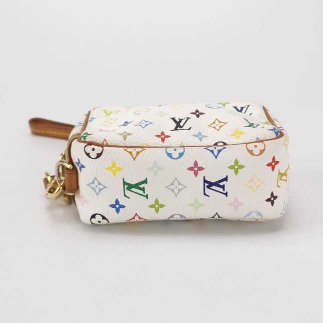 Louis Vuitton x Takashi Murakami Coin Purse White Multicolor