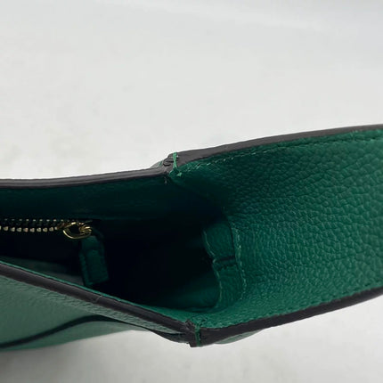 Gucci Jackie 1961 Green Grained Leather Bag Small with Adjustable Strap