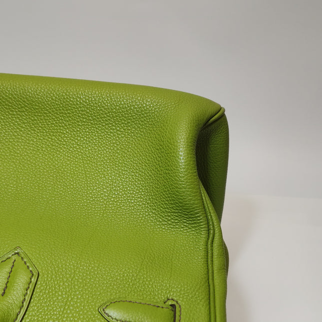 Hermès Birkin 35 Togo Green Vert Anis 37 Palladium Hardware 2008