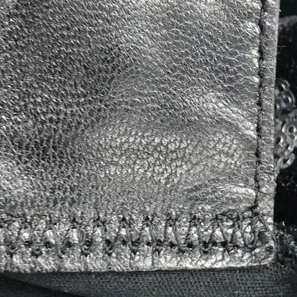 FENDI Mini Bucket White Heart Shaped Sequin Black Bag