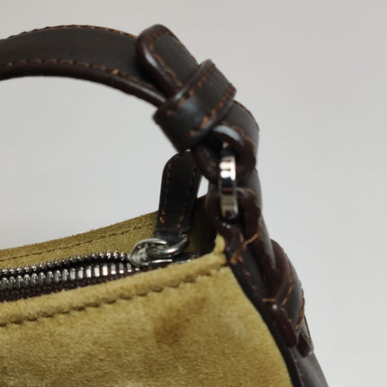 Loewe Brown Suede Shoulder Bag Vintage