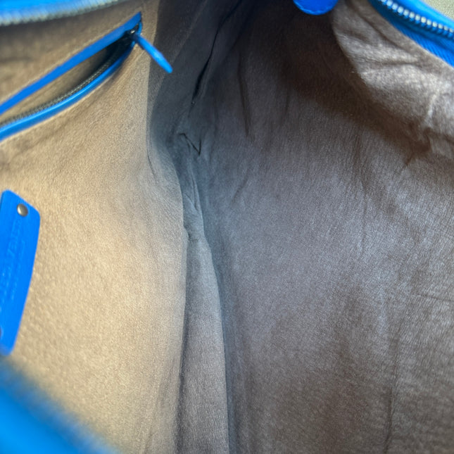 Bottega Veneta Veneta Hobo Medium Royal Blue Intrecciato Leather Bag 47cm