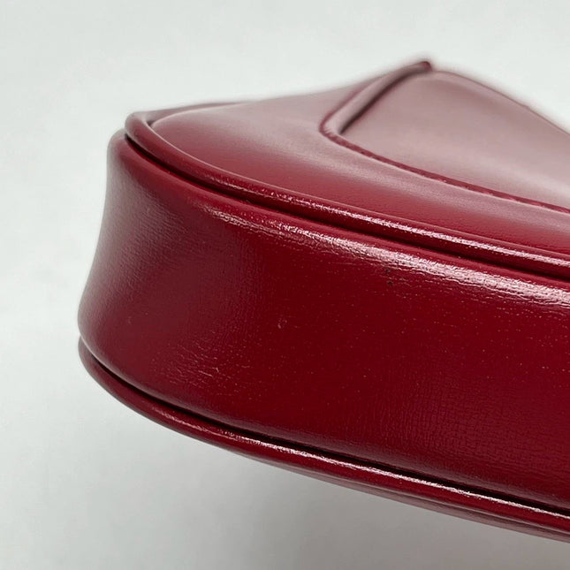 Sold Gucci Jackie 1961 Mini Red Burgundy Leather Bag