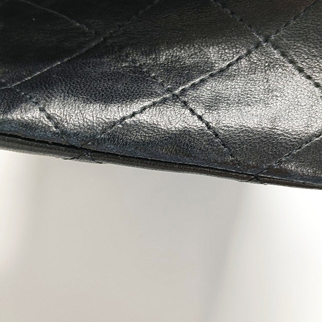Chanel Classic Flap Medium Black Lambskin Leather Gold Hardware 2009-2010