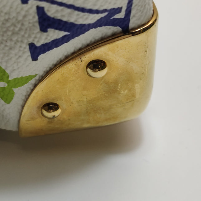 Louis Vuitton x Takashi Murakami Speedy 30 Lock White Multicolor