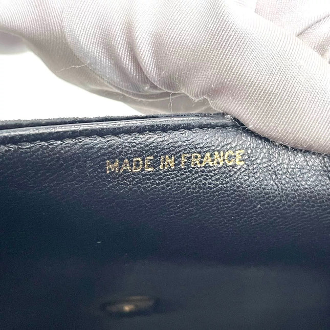 Chanel Classic Flap Maxi Black Velvet Leather Giant Gold CC Logo