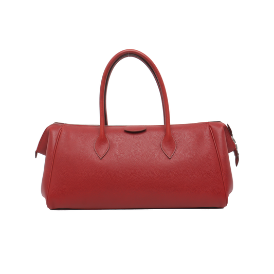 Hermes Paris Bombay 40 Red Clemence Calfskin Leather 2007-Luxbags