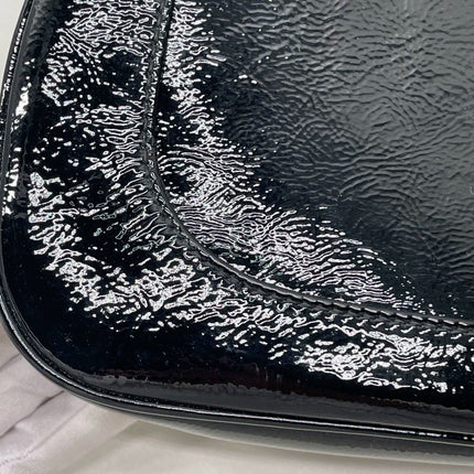 Gucci Jackie 1961 Small Black Patent Leather Shoulder Bag S24