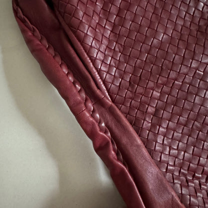 Bottega Veneta Belly Hobo Intrecciato Burgundy Ancora Red Large 50cm