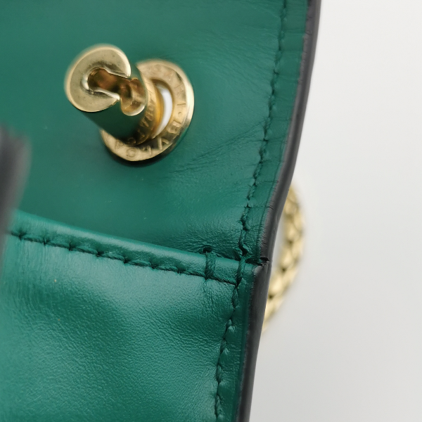 Sold Bvlgari Serpenti Forever Small Leather Crossbody Bag Green