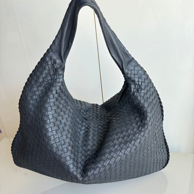Sold Bottega Veneta Veneta Hobo Large Black 54cm Lambskin Leather